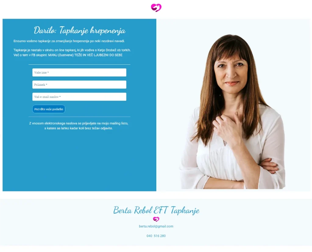 Dodatna Landing-page